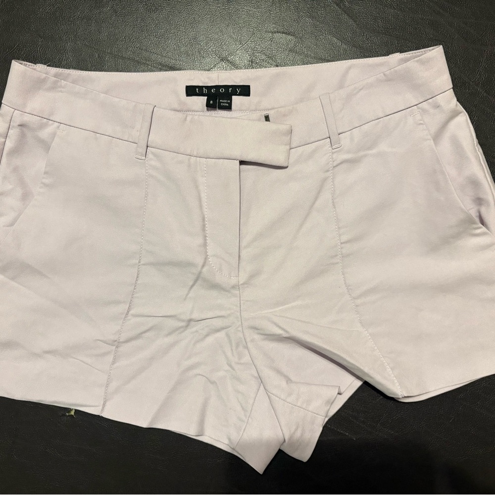 Theory lilac Shorts Tailored Design